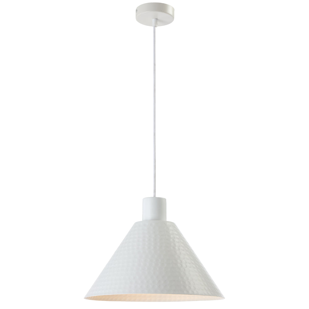 Kestra Iron 320mm Pendant White - KESTRA PE30-WH