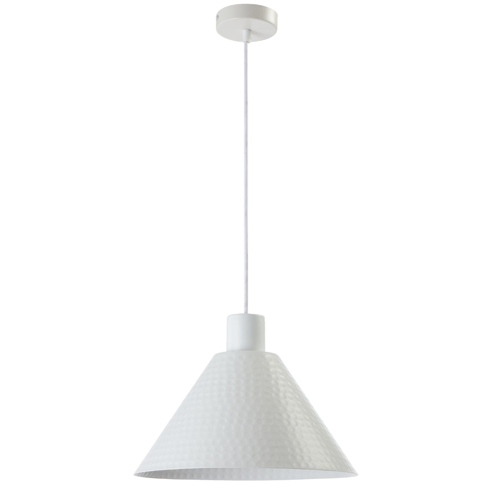 Kestra Iron 320mm Pendant White - KESTRA PE30-WH