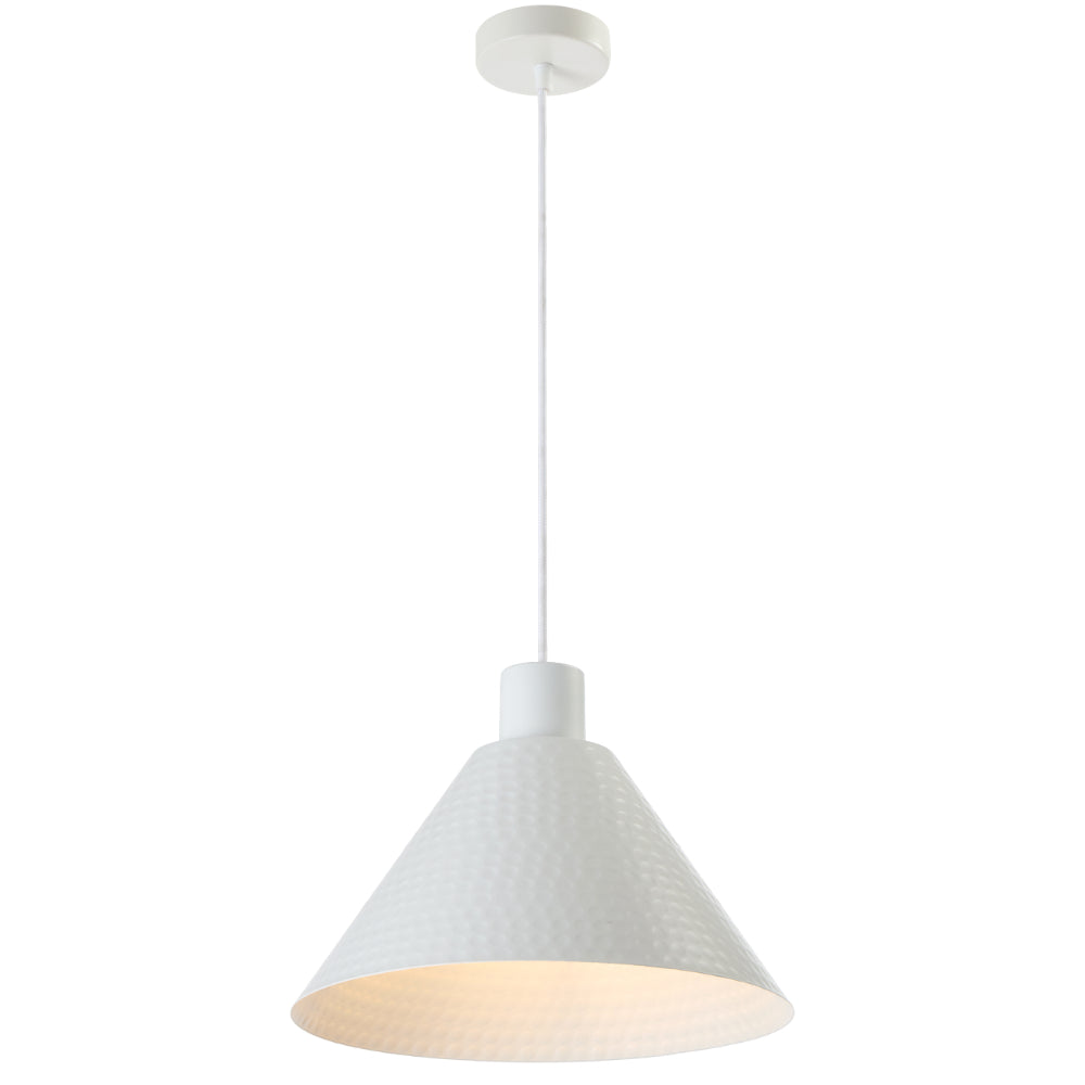 Kestra Iron 320mm Pendant White - KESTRA PE30-WH