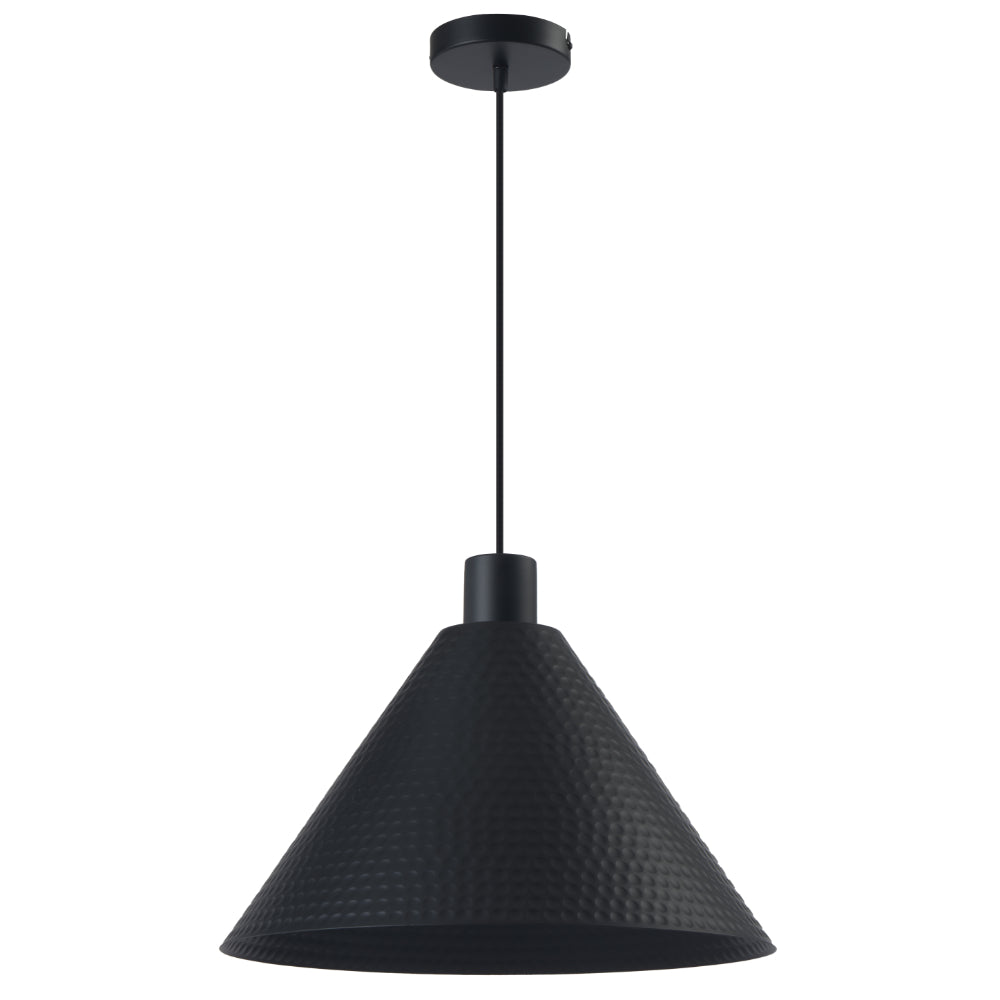 Kestra Iron 430mm Pendant Black - KESTRA PE40-BK