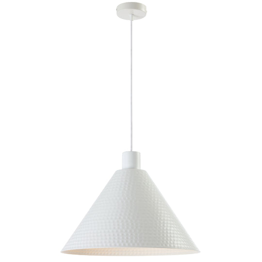 Kestra Iron 430mm Pendant White - KESTRA PE40-WH