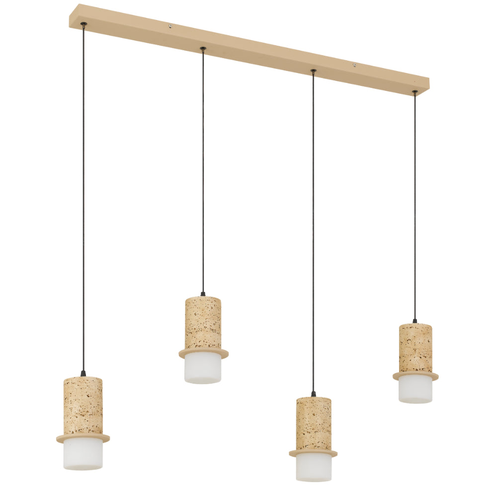 Kolisa LED 4 Light Island Pendant 24W Tri Colour Beige - KOLISA PE4B-BE