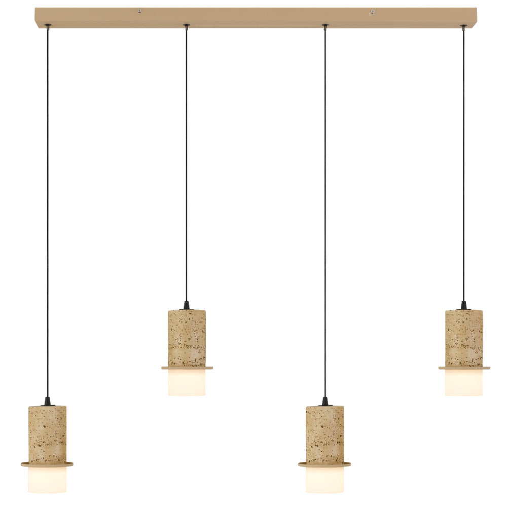 Kolisa LED 4 Light Island Pendant 24W Tri Colour Beige - KOLISA PE4B-BE