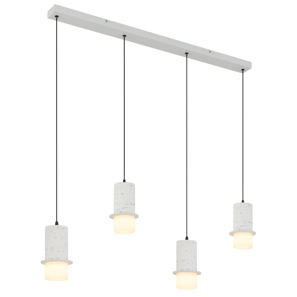 Kolisa LED 4 Light Island Pendant 24W Tri Colour White - KOLISA PE4B-WH