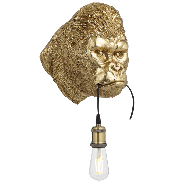 Kong Polycarbonate Wall Bracket Light Antique Gold - KONG WB-GD