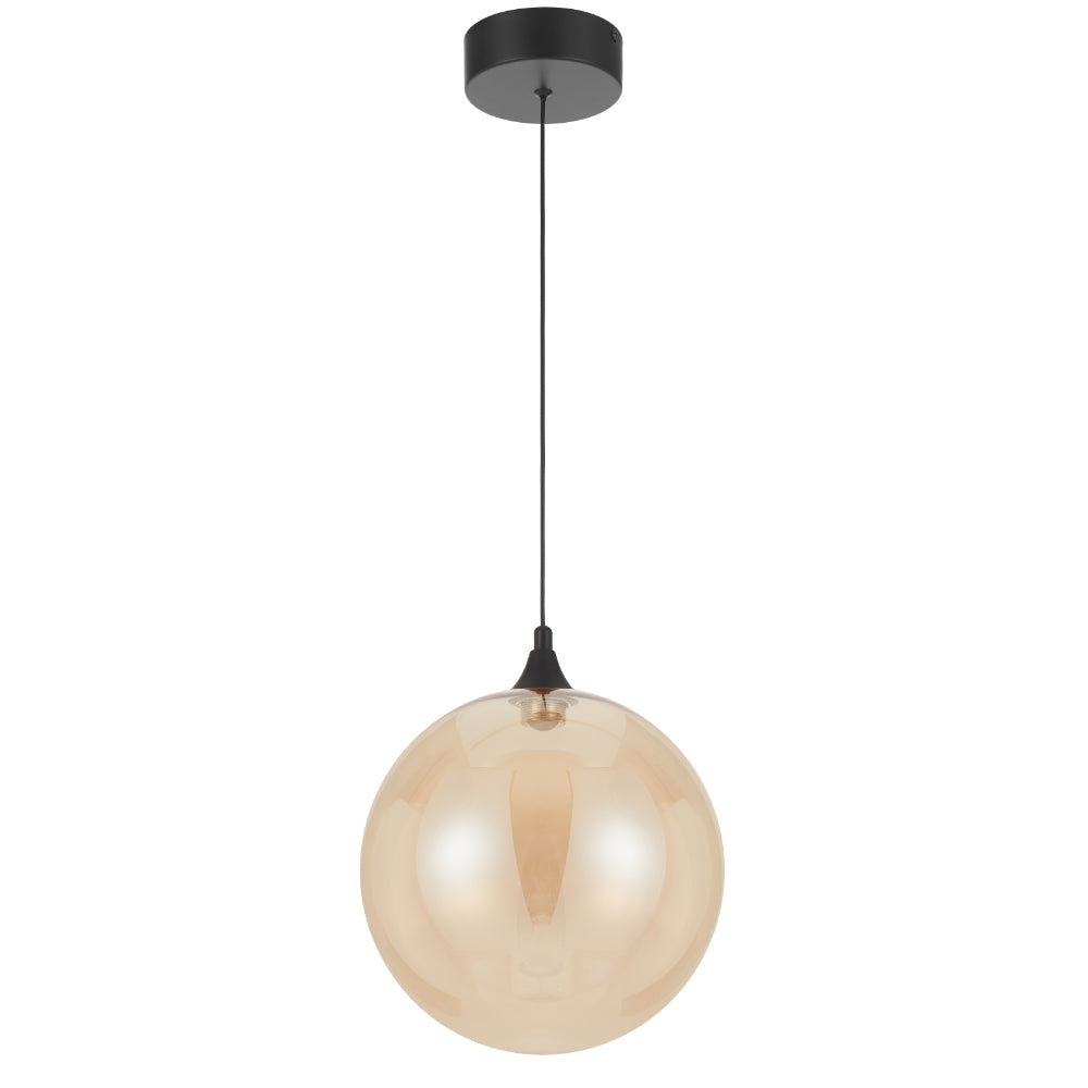 Kupla LED Pendant 4W 3000K Black & Champagne - KUPLA PE1-BKCHM