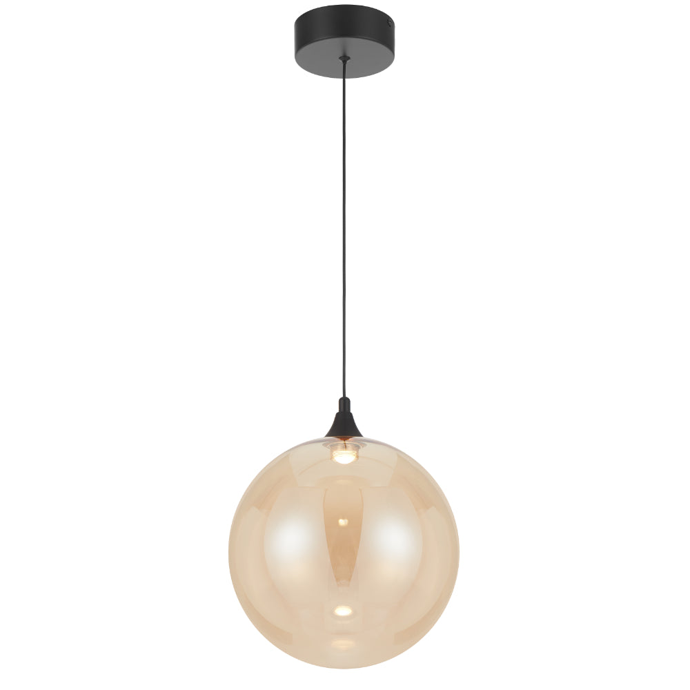 Kupla LED Pendant 4W 3000K Black & Champagne - KUPLA PE1-BKCHM