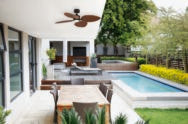 Kingston DC Ceiling Fan With LED Light 50" 4 Blade Old Bronze With WIFI Remote - MKDC1243OB
