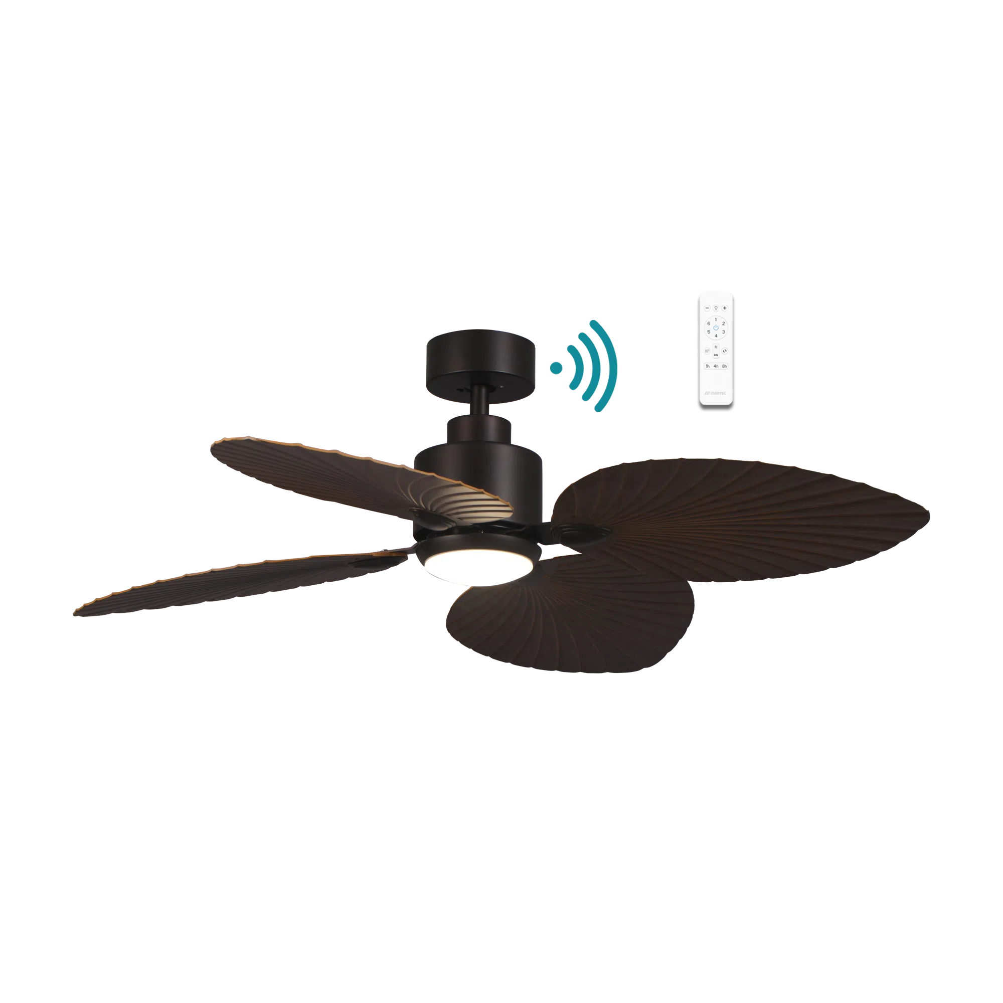 Kingston DC Ceiling Fan With LED Light 50" 4 Blade Old Bronze With WIFI Remote - MKDC1243OB