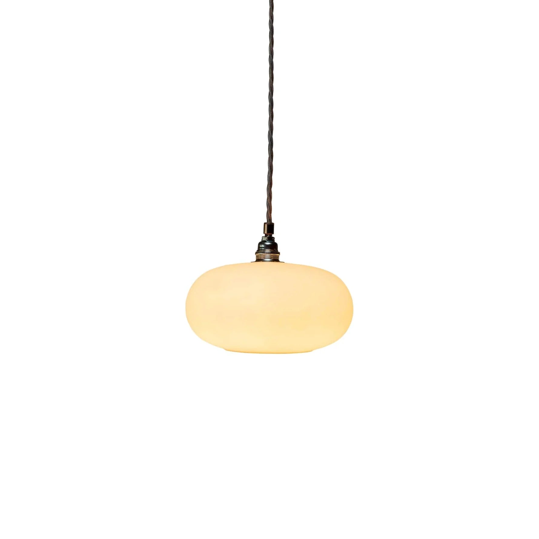 Horizon Small Pendant Light Marshmallow & Matt Silver - LA101852