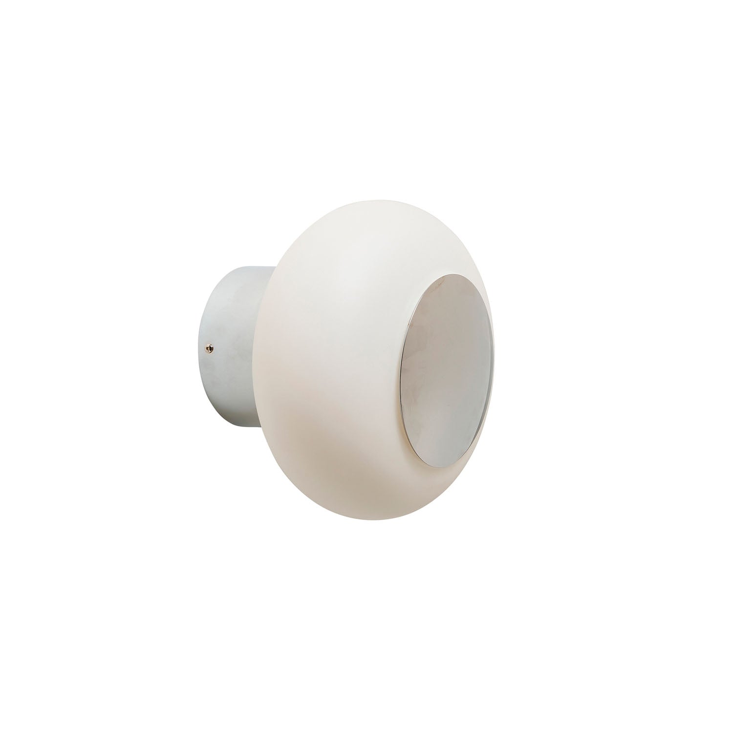 Horizon Small Bathroom Vanity Light Marshmallow & Shiny Silver - LA101852CW