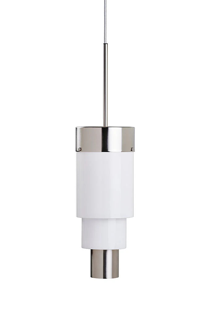 A-spire Pendant Light Opal White & Brushed Silver - LA102010