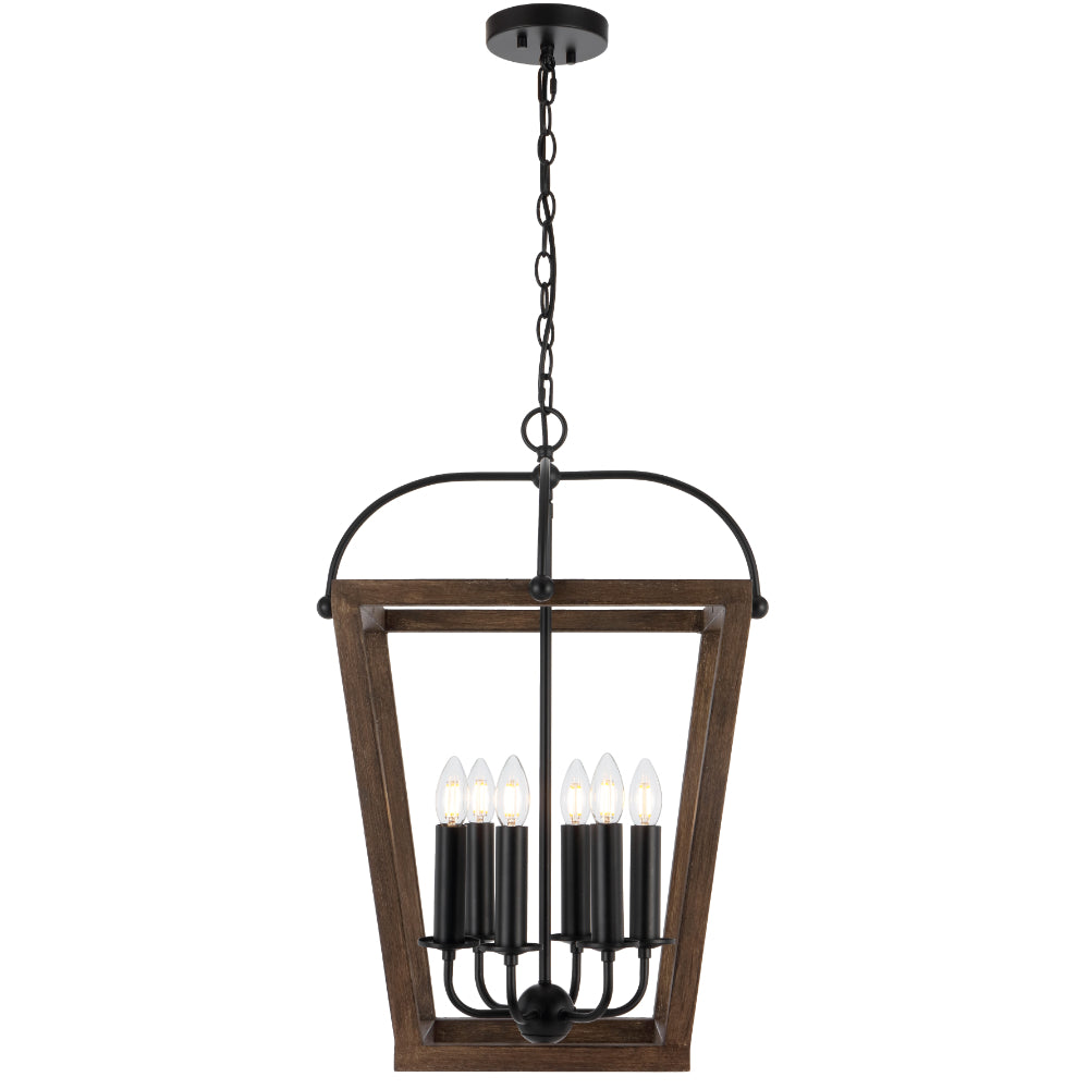 Lacota 6 Light Pendant Black - LACOTA PE6-BK