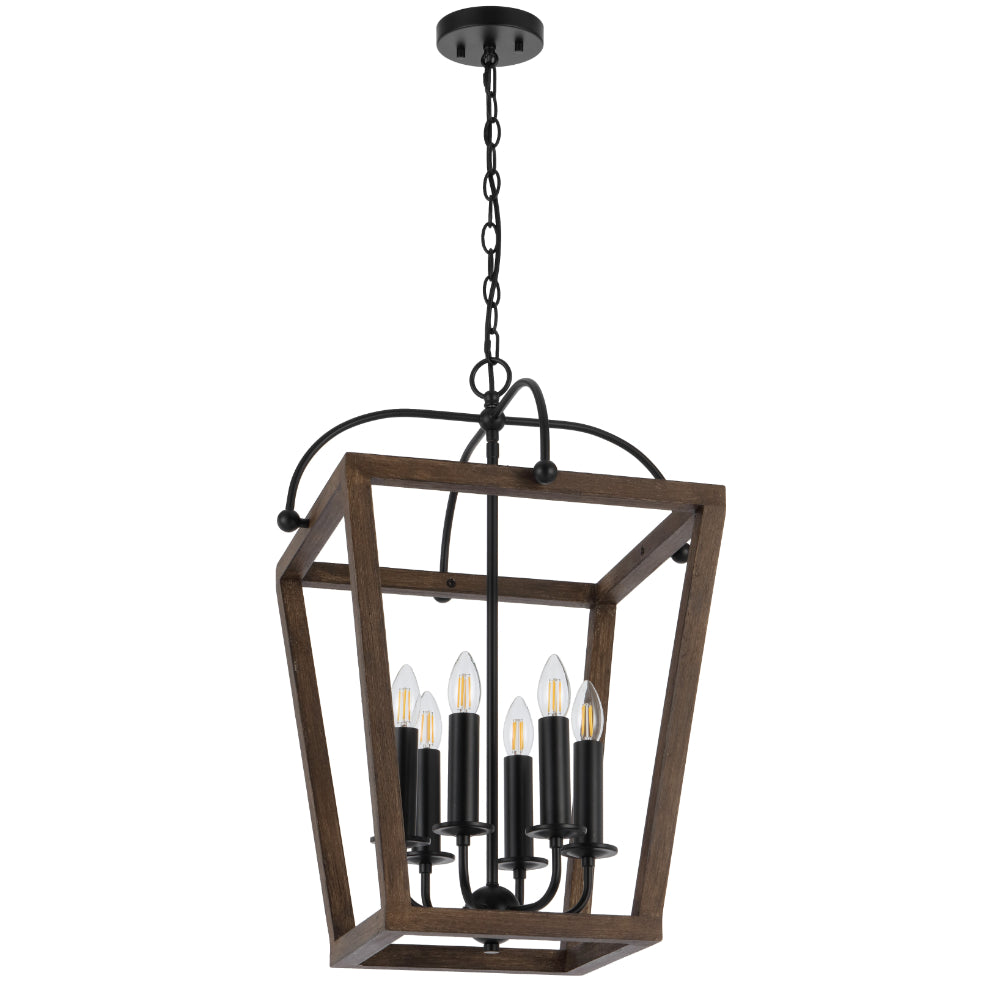 Lacota 6 Light Pendant Black - LACOTA PE6-BK