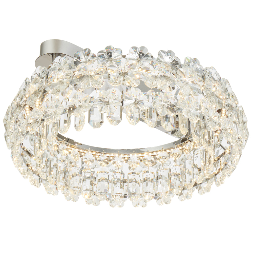 Landis 500mm LED Flush Mount Light 36W 3CCT Chrome - LANDIS CTC50-CH