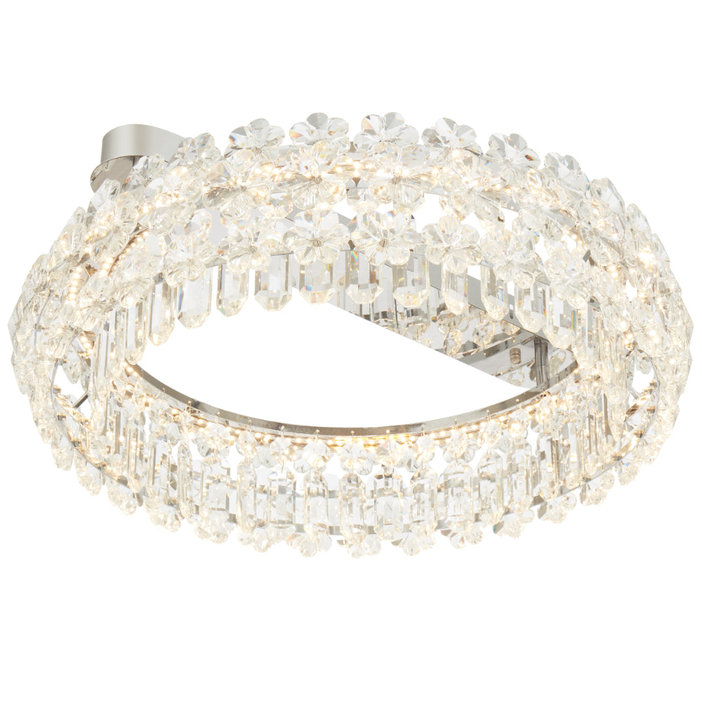 Landis 600mm LED Flush Mount Light 36W 3CCT Chrome - LANDIS CTC60-CH