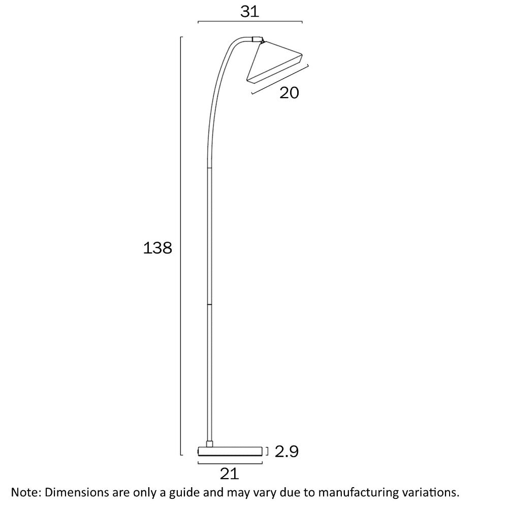 Buy Floor Lamps Australia LARSON Floor Lamp Black - LARSON FL-BK