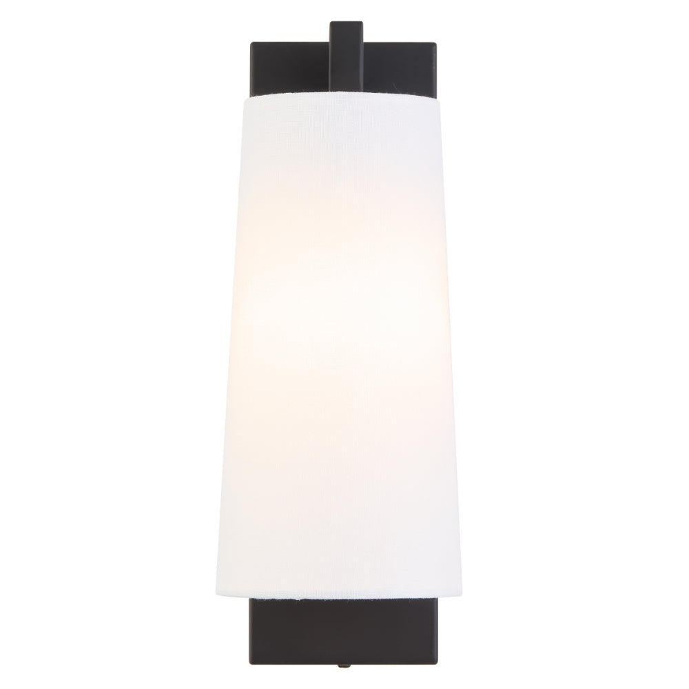 Lavis Wall Light Black Matt & Ivory - LAVIS WB-BKIV