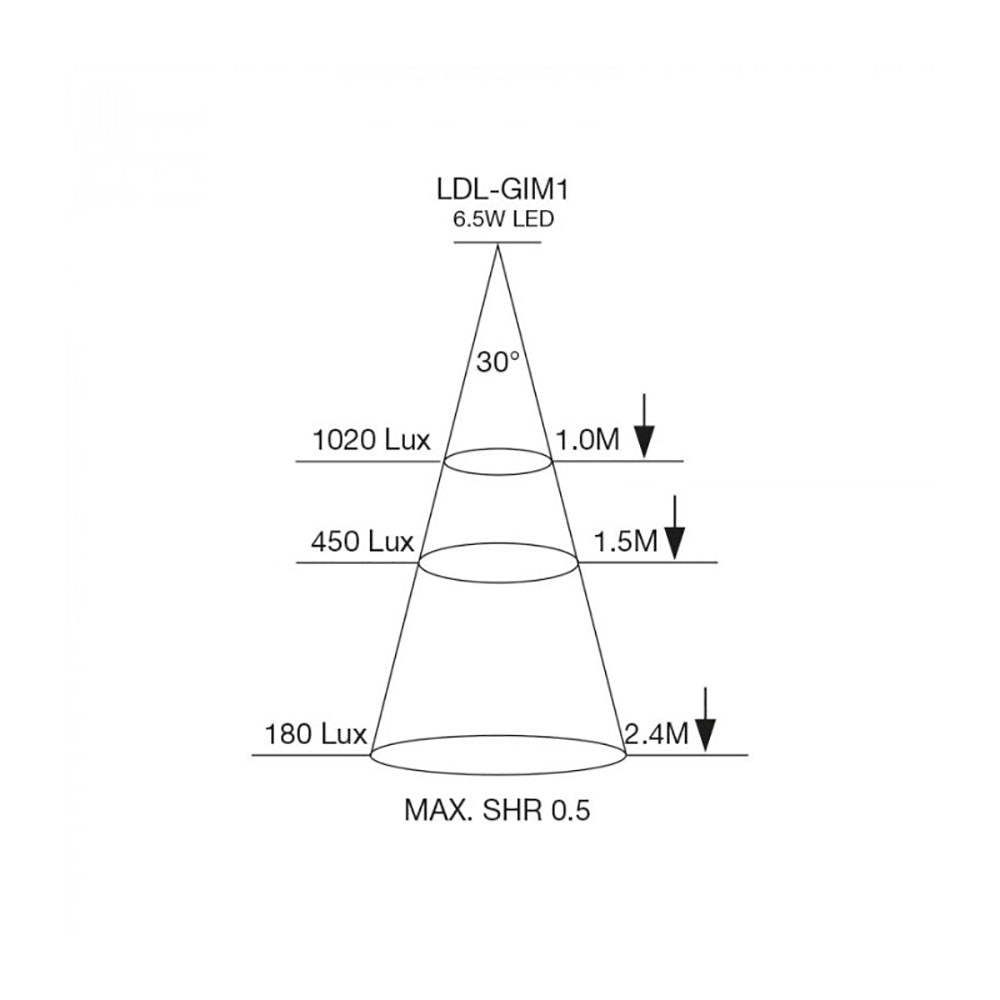 Buy Recessed LED Downlights Australia Recessed LED Downlight 3 Lights Silver Metal 3000K - LDL-GIM3-SI