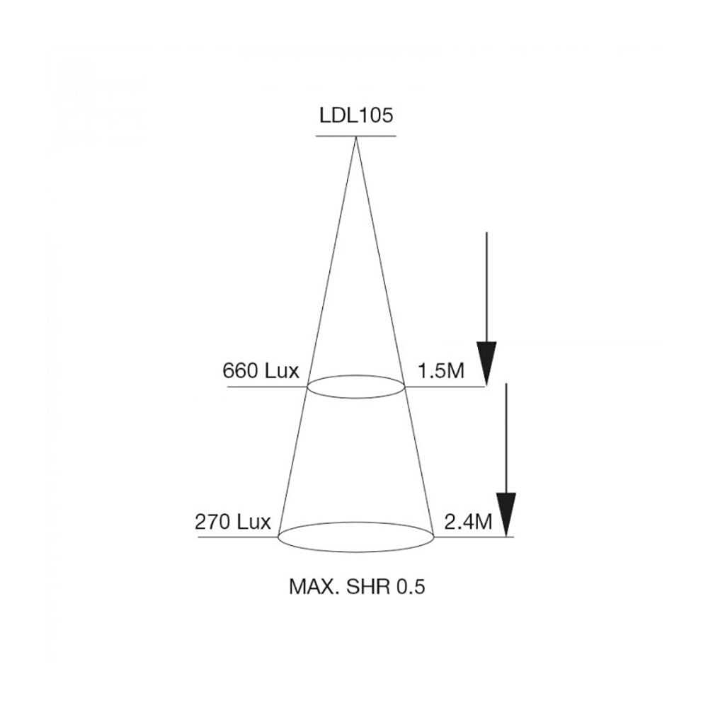 Buy Recessed LED Downlights Australia Recessed LED Downlight Satin Chrome Aluminium 3800K - LDL105CW-SC