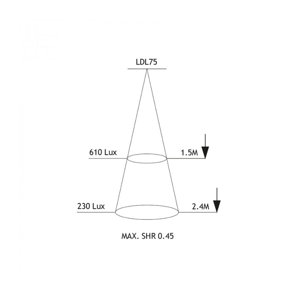 Buy Recessed LED Downlights Australia Recessed LED Downlight Satin Chrome Aluminium 3000K - LDL75WW-SC