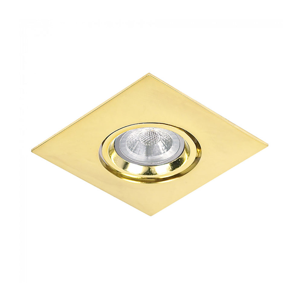 Square Recessed LED Downlight 6W Gold 3000K - LDLB90S-GD