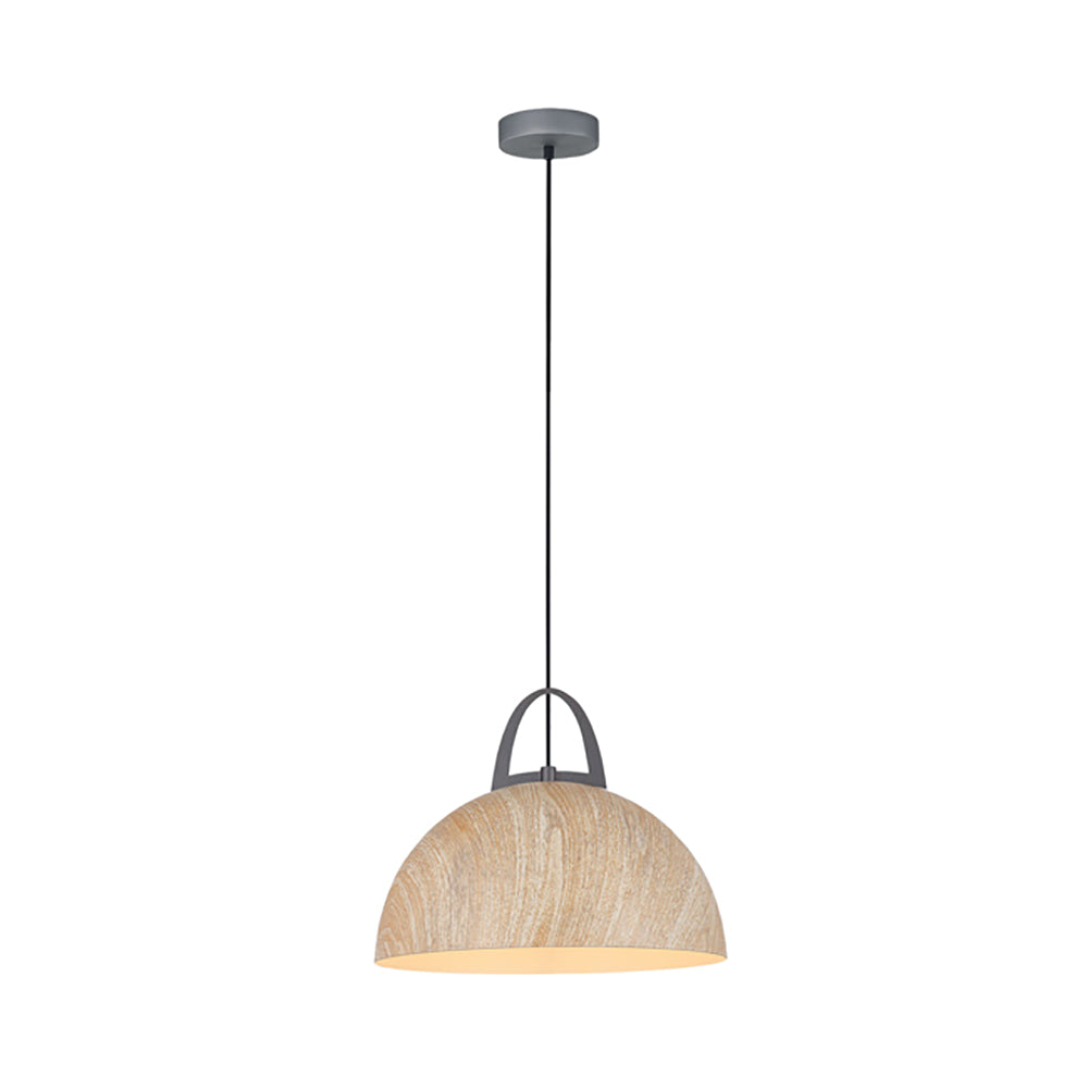 Buy Pendant Lights Australia LEGNA Natural Oak 1 Light Pendant Dome Shape - LEGNA2