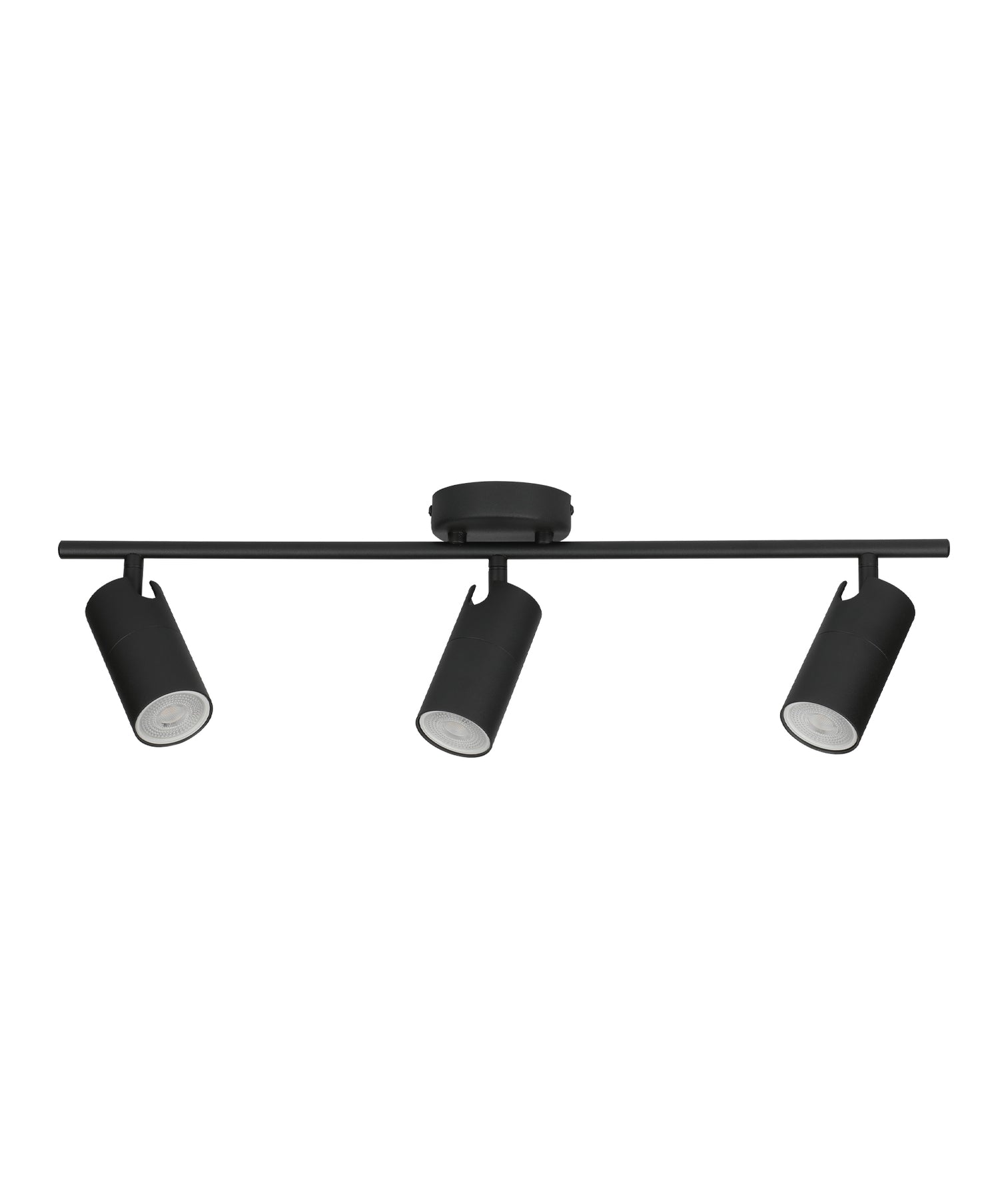 Lengan Three Head Adjustable Round Base Spot Light Black - LENGAN3B