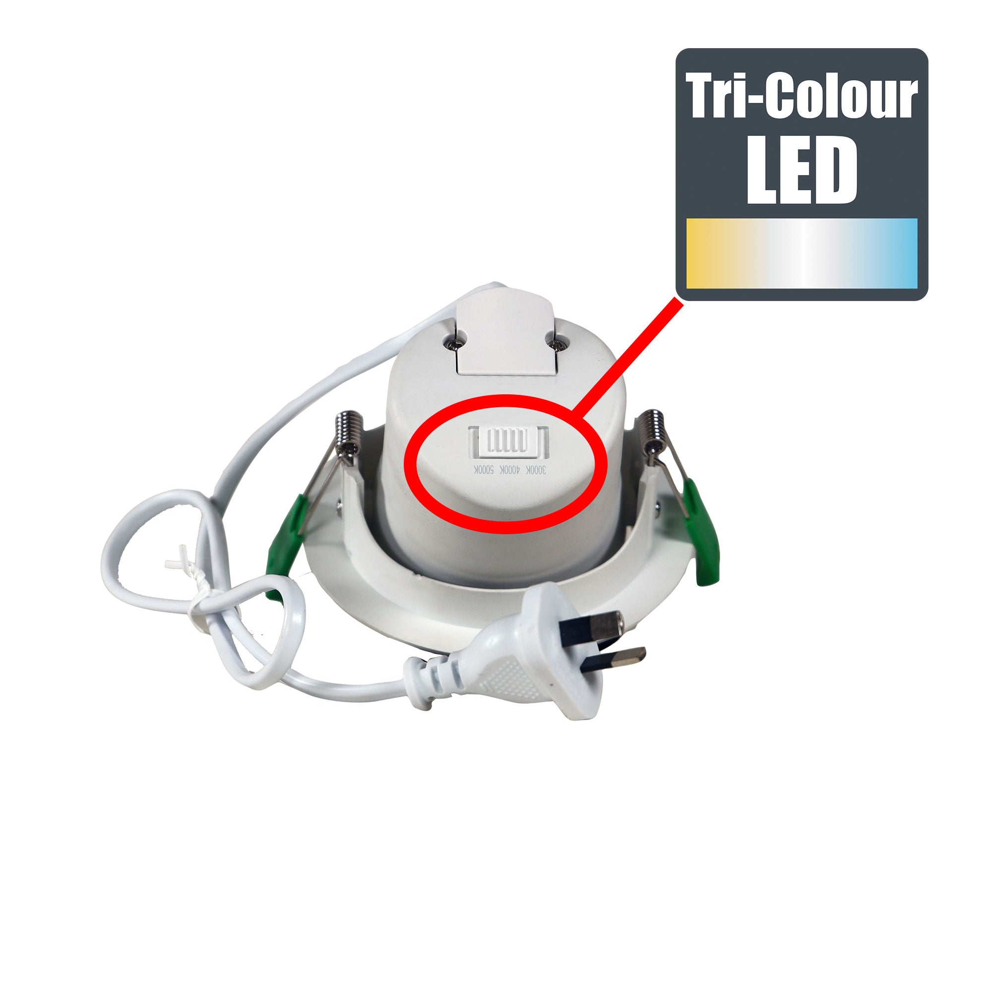 Focus Gimbal LED Recessed Light 8W TRI Colour White - LF3288WH