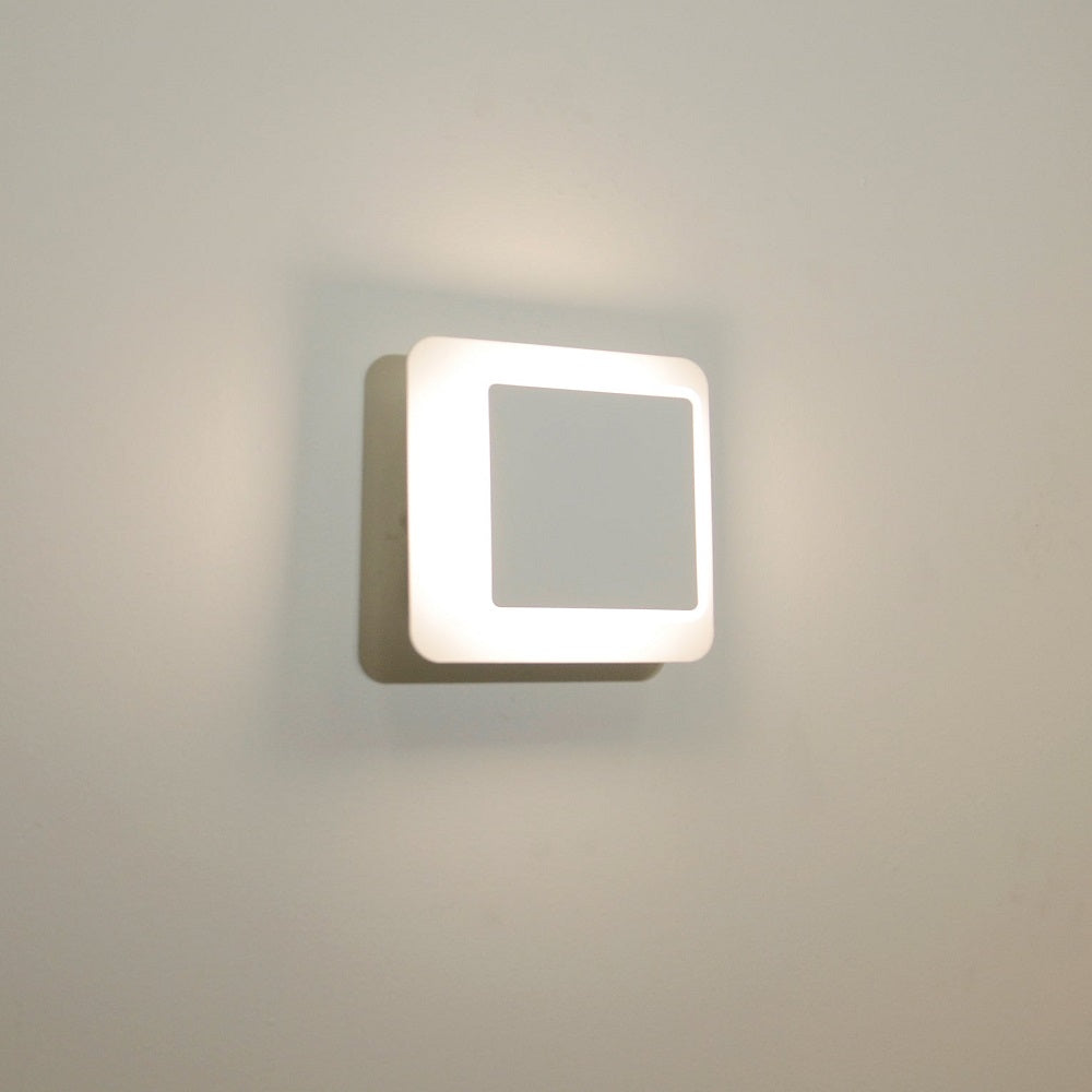 Lima Square Wall Light White Aluminium 3CCT - LIMA2