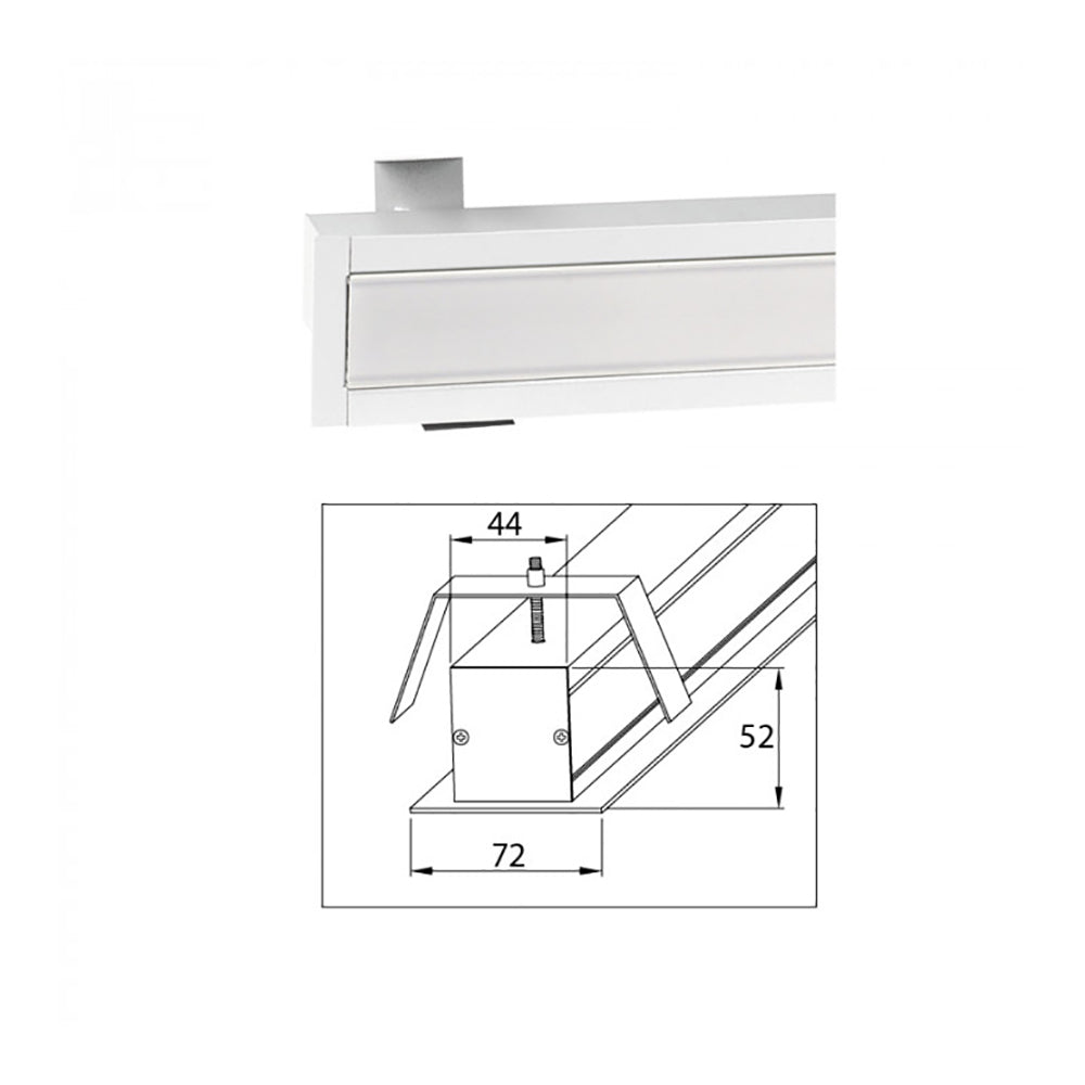 Buy LED Linear Lights Australia LED Linear Light L615mm Grey Aluminium - LIND-14R-GY