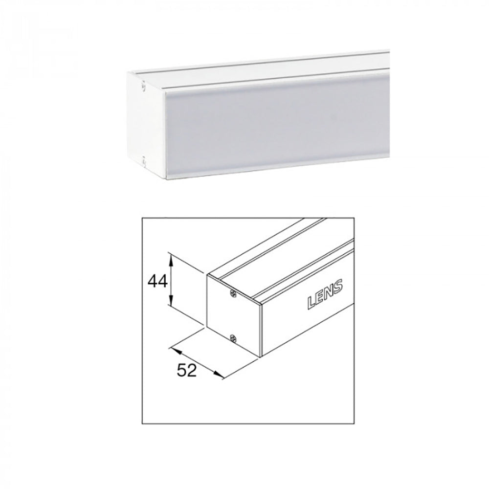 Buy LED Linear Lights Australia LED Linear Light Surface L1490mm White Aluminium - LIND-35S-WH