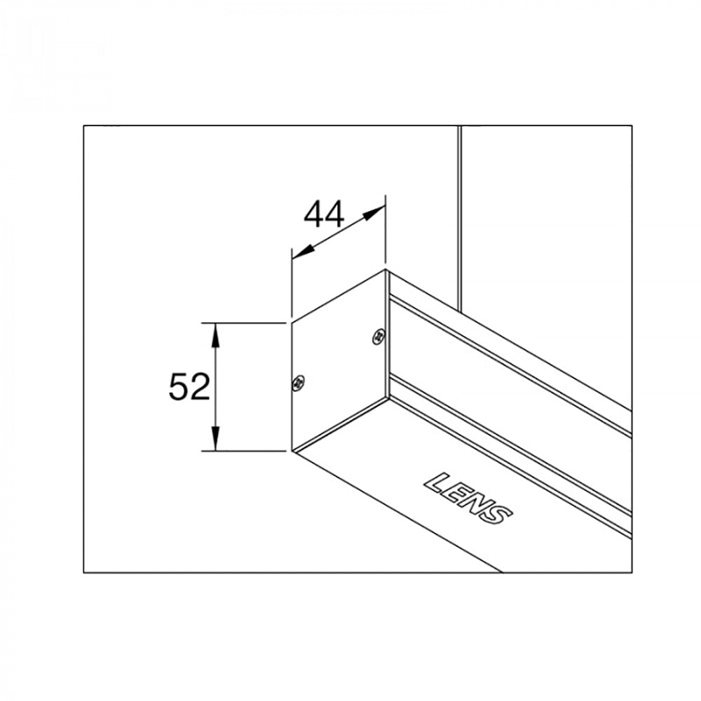 Buy LED Linear Lights Australia LED Linear Light L588mm White Aluminium - LIND-14H-WH