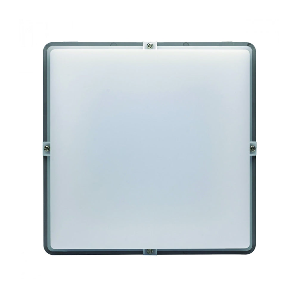 Buy Exterior Wall Lights Australia Square Exterior Wall Light 13.5W Silver / Grey 3000K - LK2240