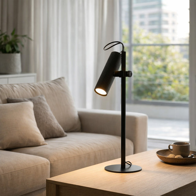 Tara Table Lamp with Adjustable Head Matte Black - LL-10-0330