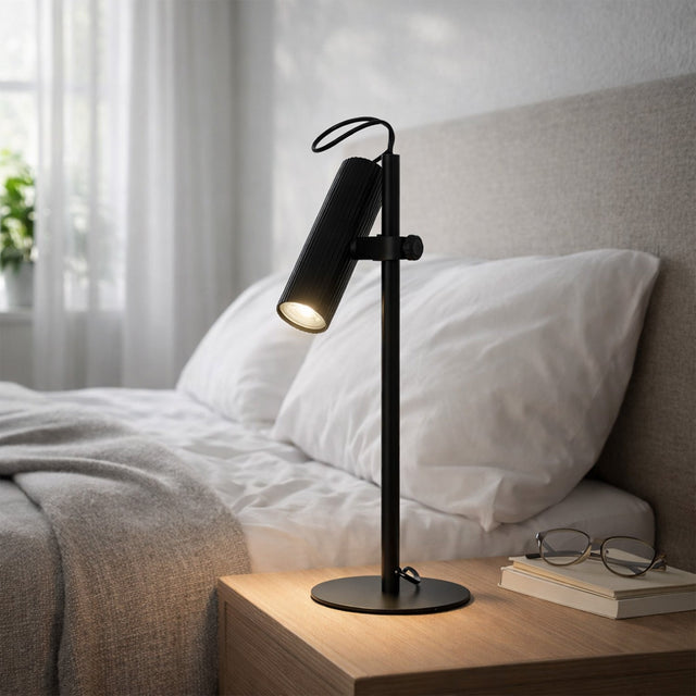 Tara Table Lamp with Adjustable Head Matte Black - LL-10-0330