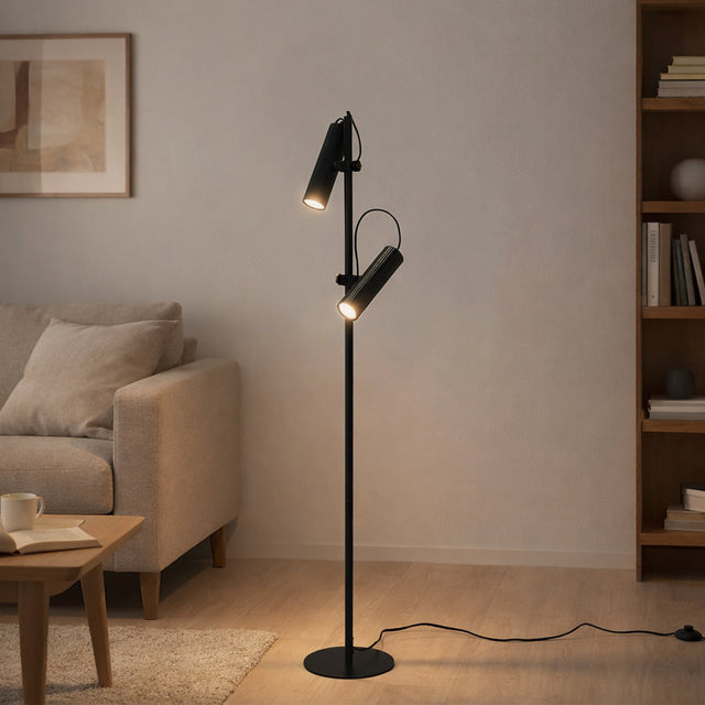 Tara Floor Lamp with Adjustable Head Matte Black - LL-10-0331