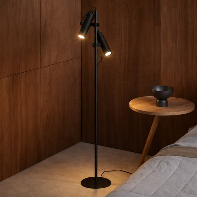 Tara Floor Lamp with Adjustable Head Matte Black - LL-10-0331