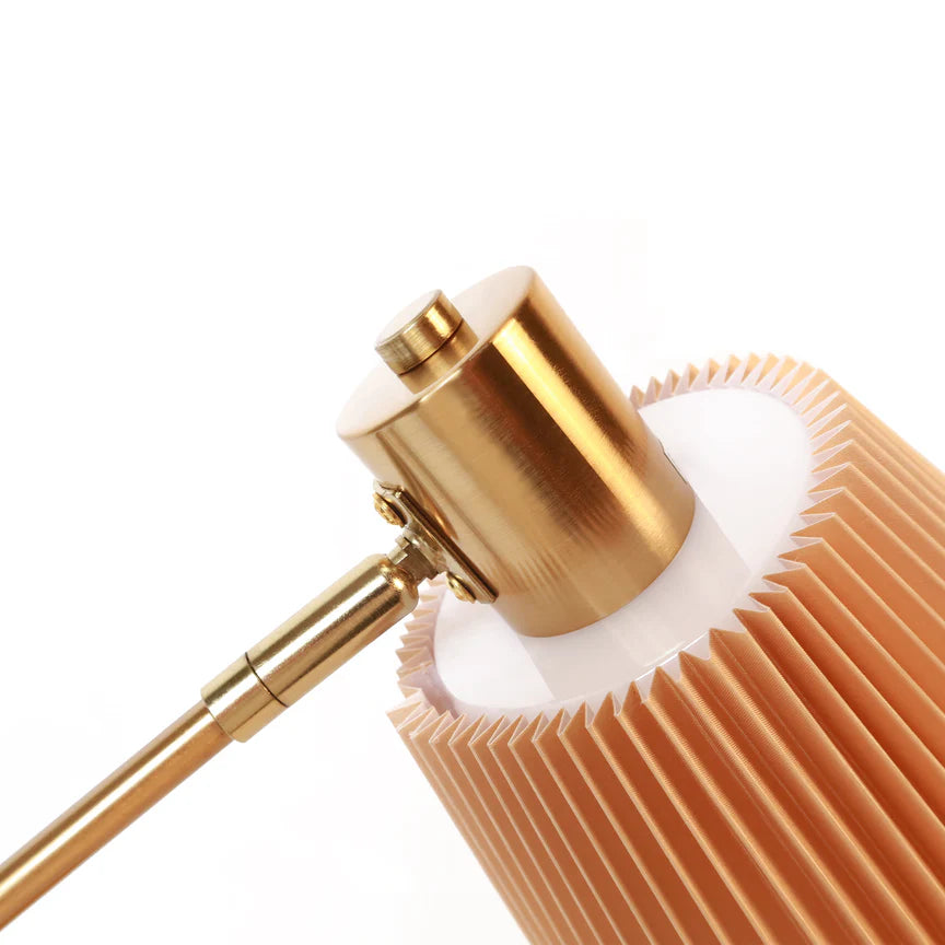 Ruston Floor Lamp Brass & Khaki - LL-14-0279