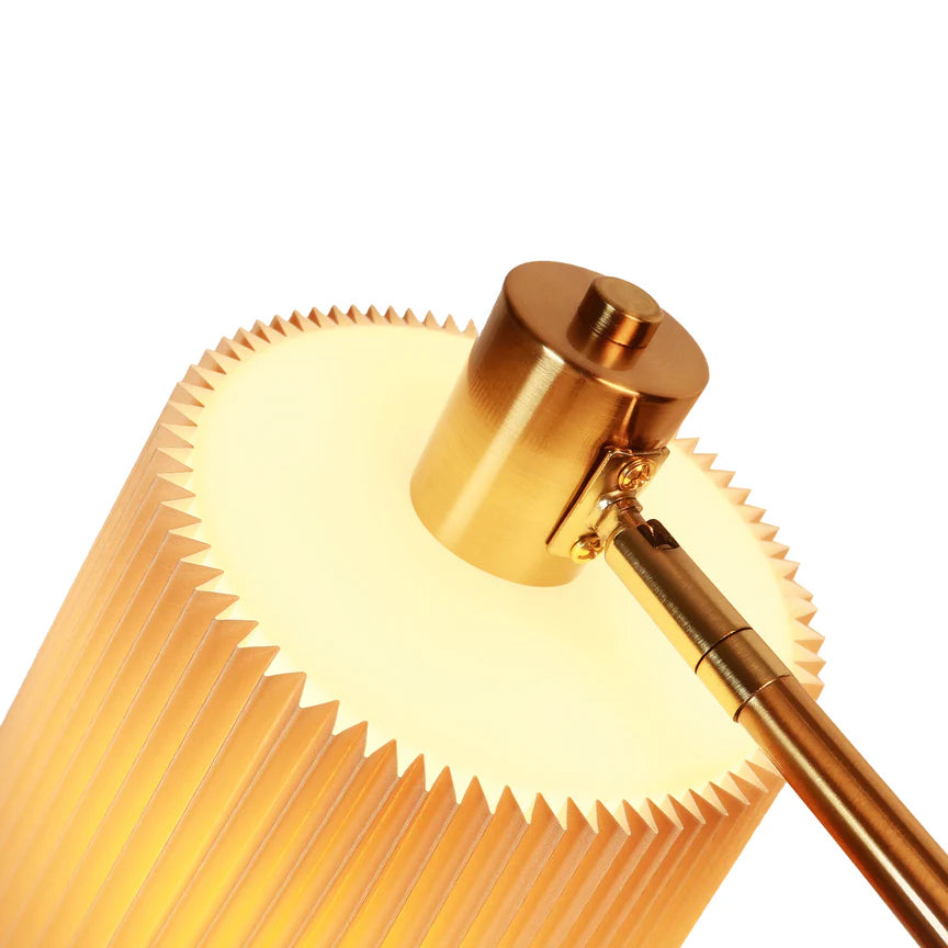 Ruston Floor Lamp Brass & Khaki - LL-14-0279