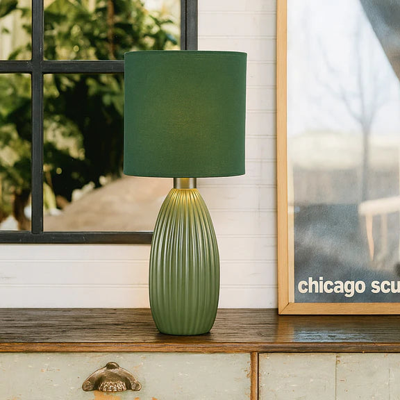 Nora Set of 2 Table Lamp Green - LL-14-0318G