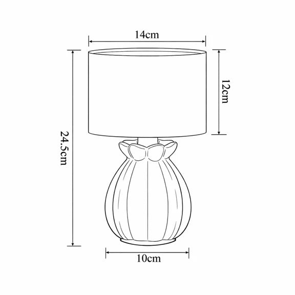 Blossom Set of 2 Table Lamp Mint & White - LL-14-0321G