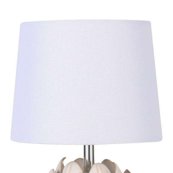 Tasha Artichoke Set of 2 Table Lamp White & Natural - LL-14-0338N