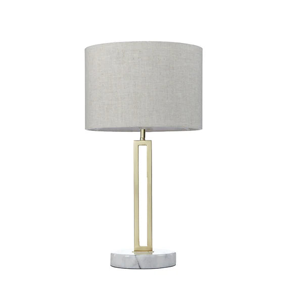 Margleus Metal Table Lamp with Marble Base - LL-27-0068