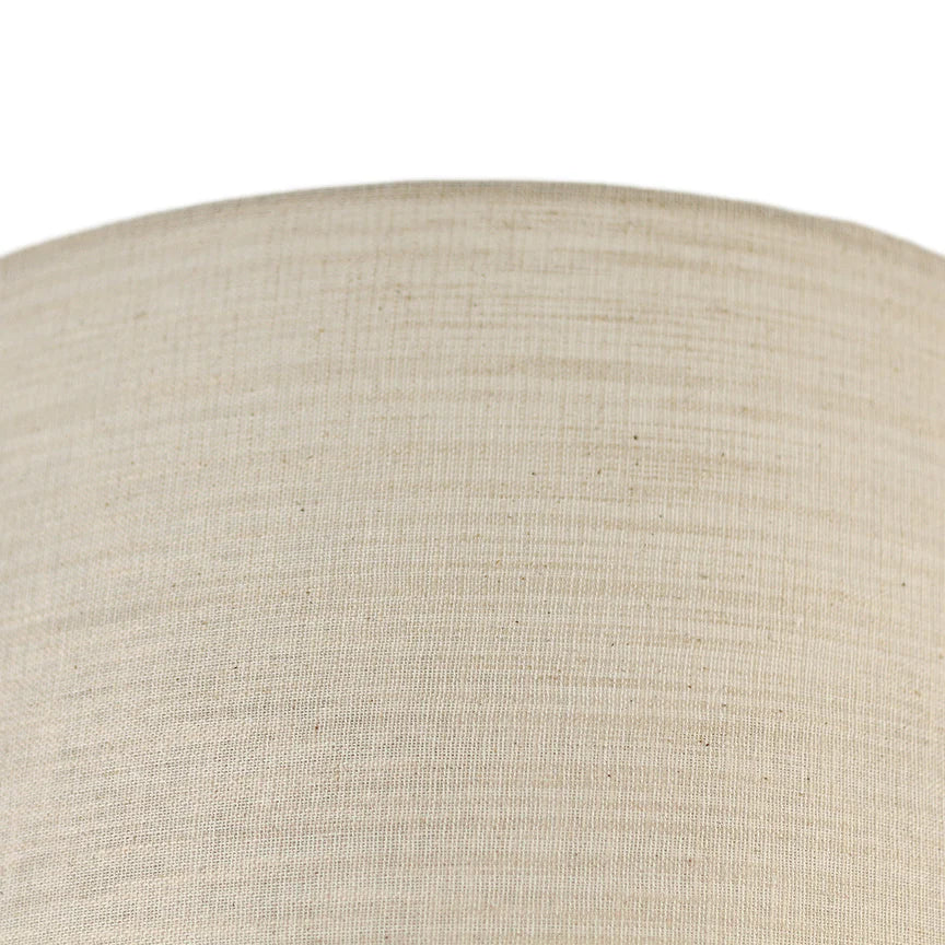 Linea Floor Lamp Matt Black & Linen - LL-27-0264