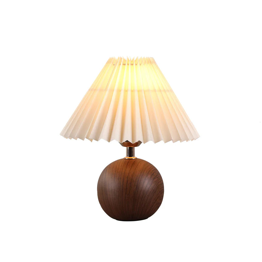 Orbelle Table Lamp Walnut & Beige - LL-27-0265DB