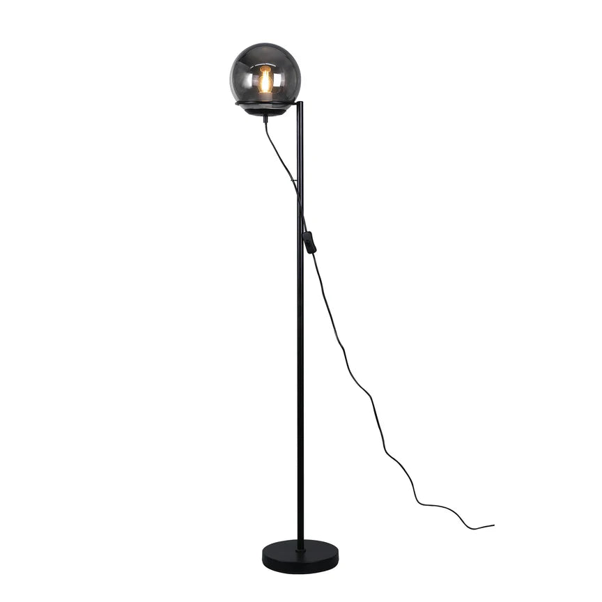 Sphera Floor Lamp Black & Smoky - LL-27-0266SG
