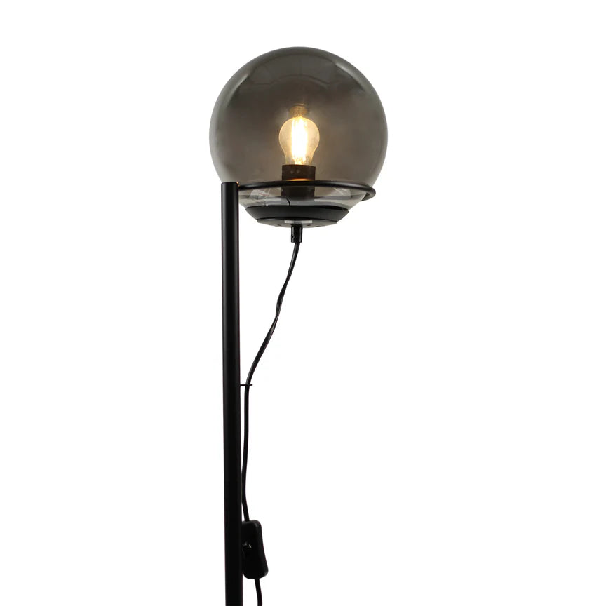 Sphera Floor Lamp Black & Smoky - LL-27-0266SG