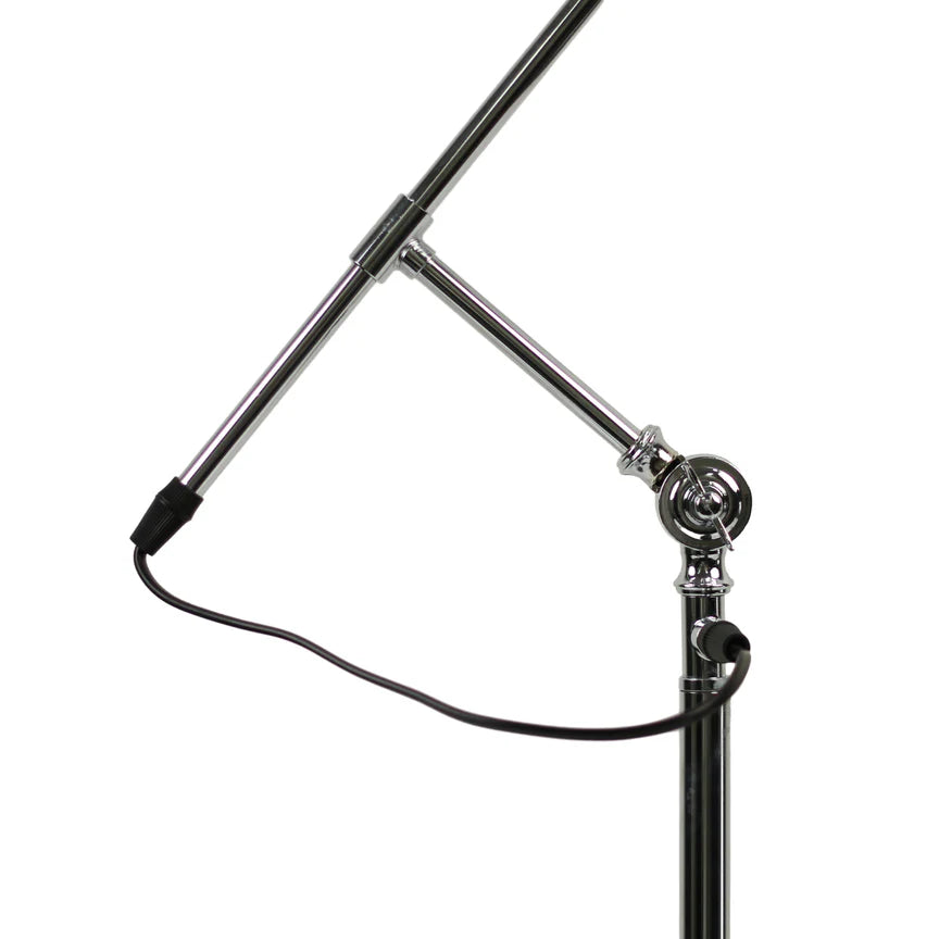 Noemi Table Lamp Matt Chrome & Opal - LL-27-0267