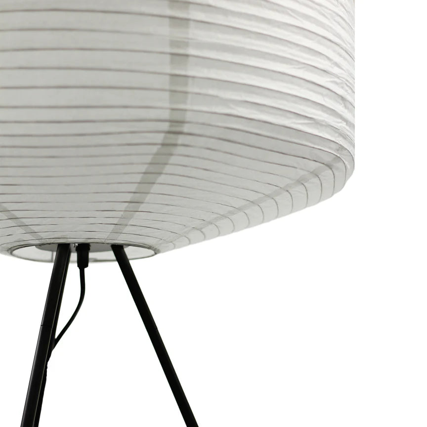 Seren Tripod Floor Lamp Matt Black & White - LL-27-0269